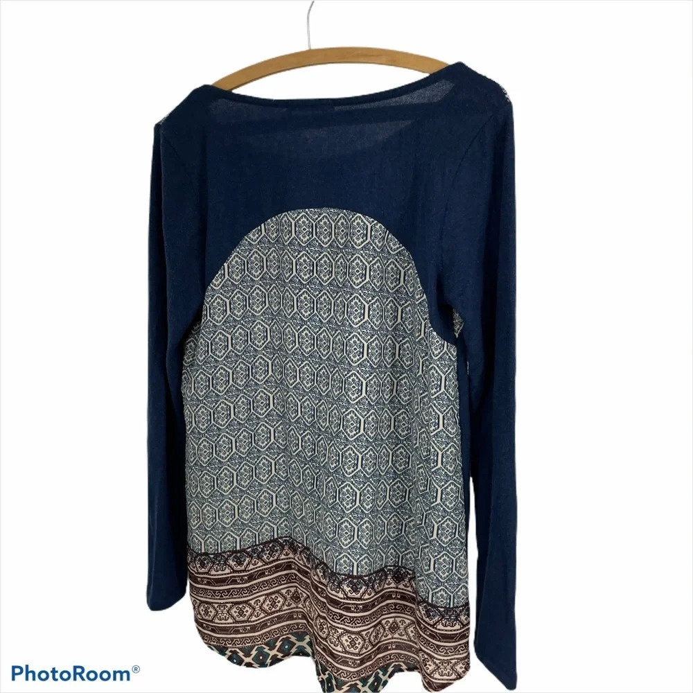 Anthropologie Le Lis blue soft sweater Small